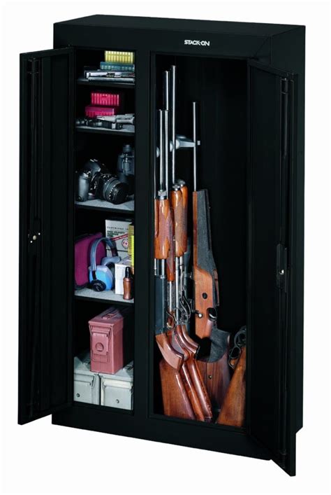 stack-on 10 gun compact steel security cabinet review|sentinel gun cabinet clearance.